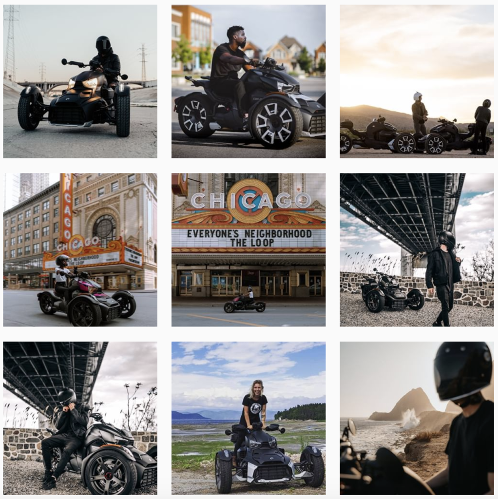 CAN-AM ON-ROAD INSTAGRAM GRID